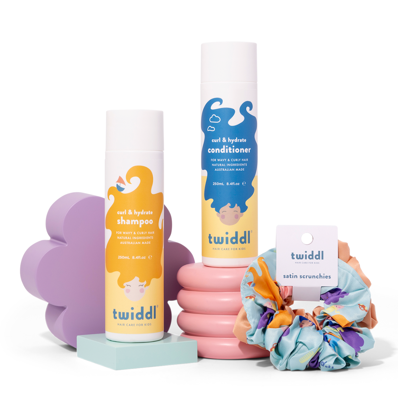 Twiddl Curl & Hydrate, Wash & Care Bundle for Kids