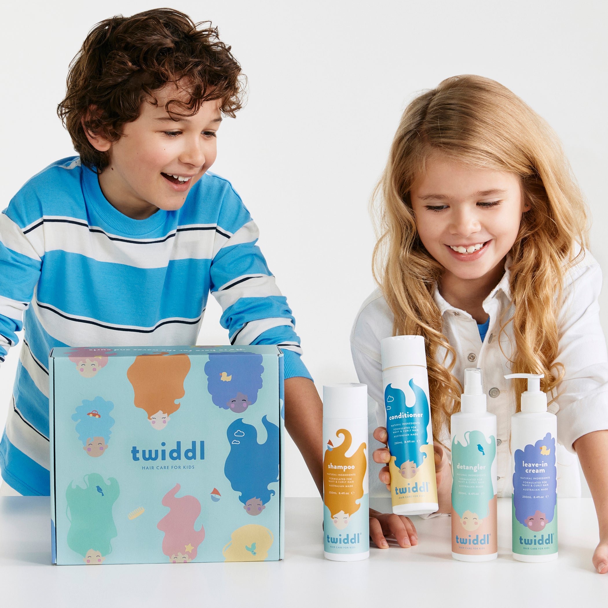 Twiddl Curl & Hydrate Hair Towel Bundle for Kids